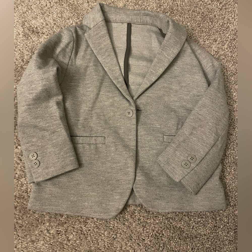 Zara Light Gray Kids Blazer 2-3 Y